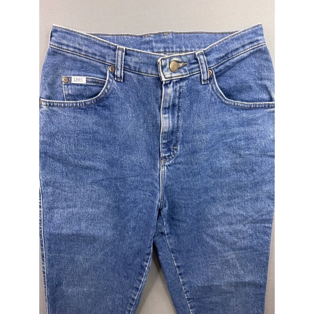 Lee Capri Jeans Womens‎ Blue High Rise Straight Leg Cropped Denim 10M 29W